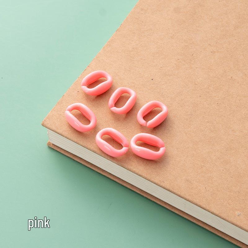 Macaron Color Acrylic DIY Buckle Chain Assembled Candy-Colored Plastic Accessories