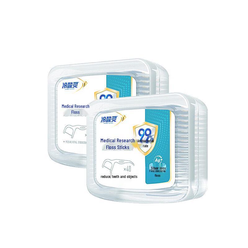 Leng Suan Ling Medical Dental Floss Sticks, 80 Count