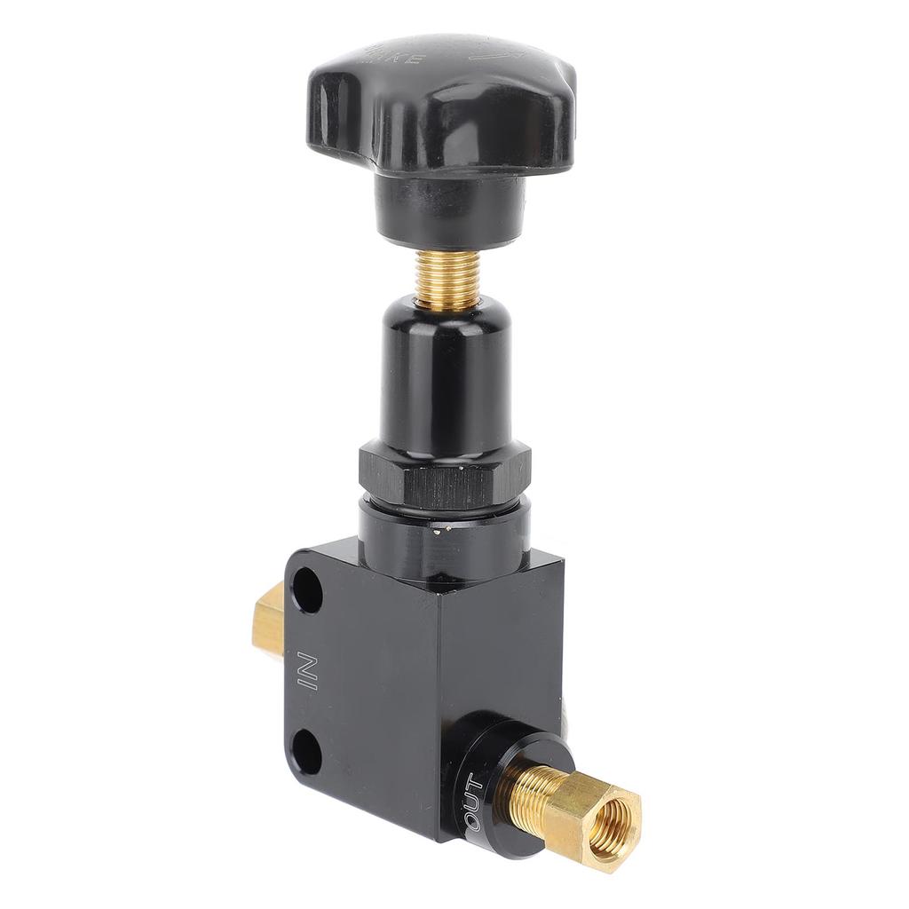 Adjustable Brake Proportioning Valve Knob Style 100‑1000PSI 1 8‑27 NPT Brake Bias Valve Pressure Regulator
