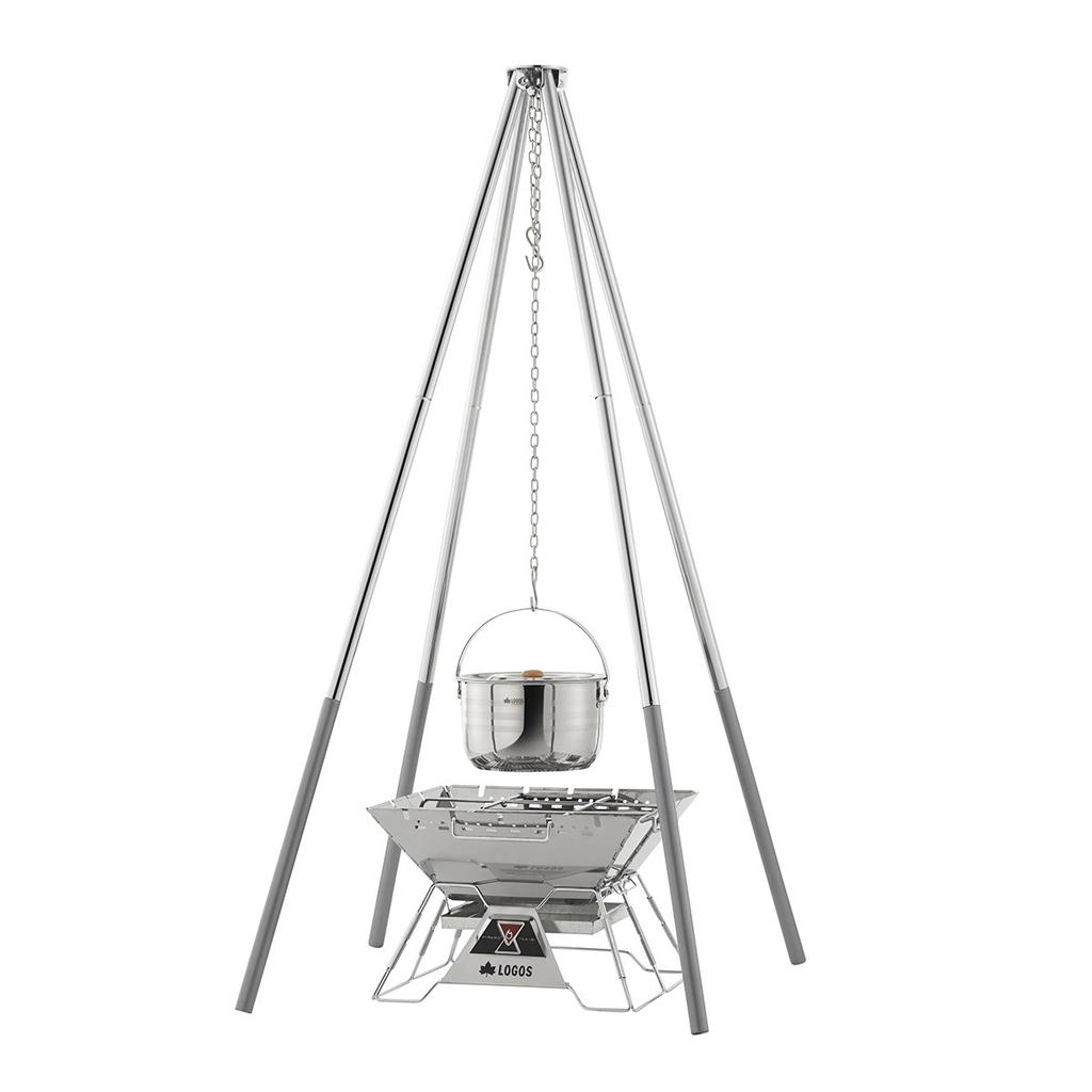 LOGOS 3-Layer Stainless Steel Hanging Pot, Medium, 81210001
