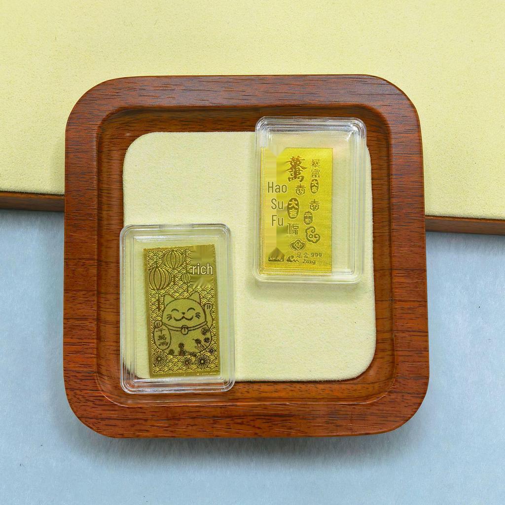 Pure Gold Phone Sticker 999: 2mg Gold for Prosperity, Health & Wealth