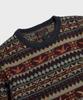 Ledeutonido Fair Isle Wool Knit Sweater Navy