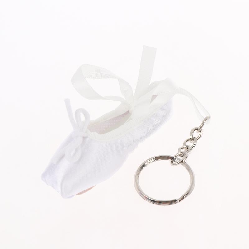 Mini Ballet Shoes Keychain Handmade Bag Pendant Cute Phone Lanyard Charm Lovely Accessory for Girls Daily Decoration Gift
