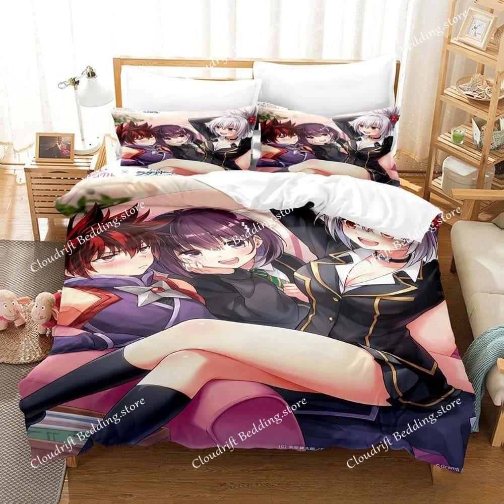 Fashion 3d Print Anime Ayakashi Triangle Bedding Set Single Twin Full Queen King Size Bed Set Adult Kid Bedroom Duvet Cover Sets