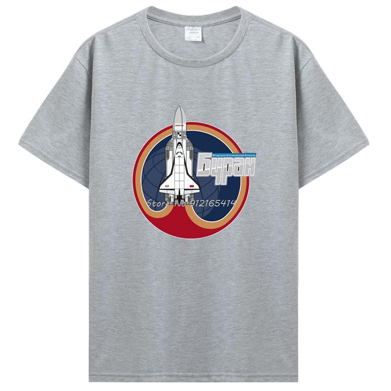 Buran The Soviet Shuttle Tshirt Unisex Top Quality Cotton Short Summer Sleeve Space Travel Occupy Mars 2026 Casual Shirt Loose