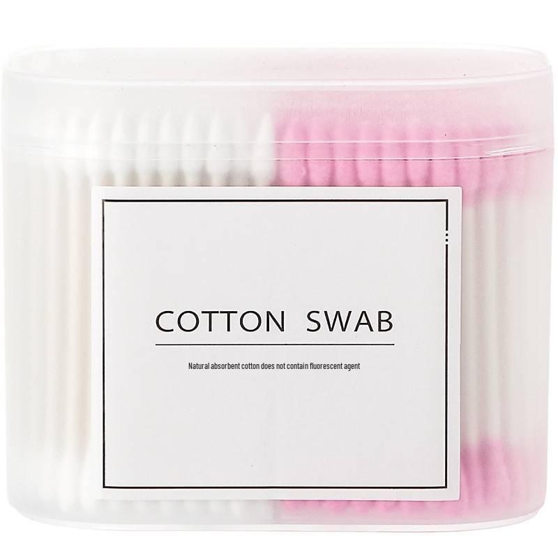 Double-Ended Cotton Swabs: Soft Round & Pointed Tips for Makeup and Ear Cleaning