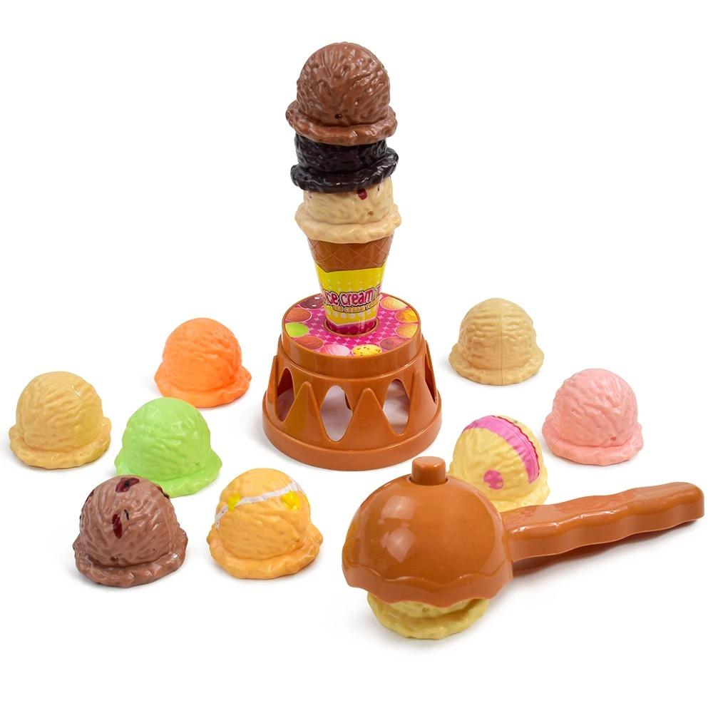 

Balancing Simulation Ice Cream Kitchen Toy Dessert Ice Cream Stack Up Balancing Toy Pretend Play 1 set