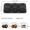 Non-Stick Peanut Silicone Baking Mold 3-Cell Food Safe Heat Resistant Bakeware for Kitchen DIY Dessert Pastry Party Baking