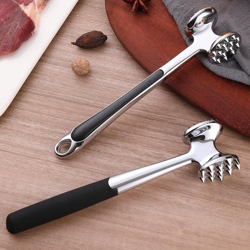 1Pc Kitchen Meat Hammer, Solid Steak Hammer, Steak Hammer, Tendon Breaker, Meat Tenderizer, Household Meat Loosening Hammer, Double-sided Meat Hammer
