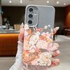 Hydrangea Peony Flower Pattern Case For Samsung Galaxy S26 S25 S24 Ultra S23 S22 S21 FE A54 A15 A35 A55 A16 A26 A36 A56 A17 A37 A57 5G Funda