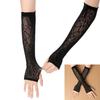 Halloween Gloves for Women Elegant Sun Protections Costume Long Glove Spiders Web Lace Gloves Cosplay Party Accessory