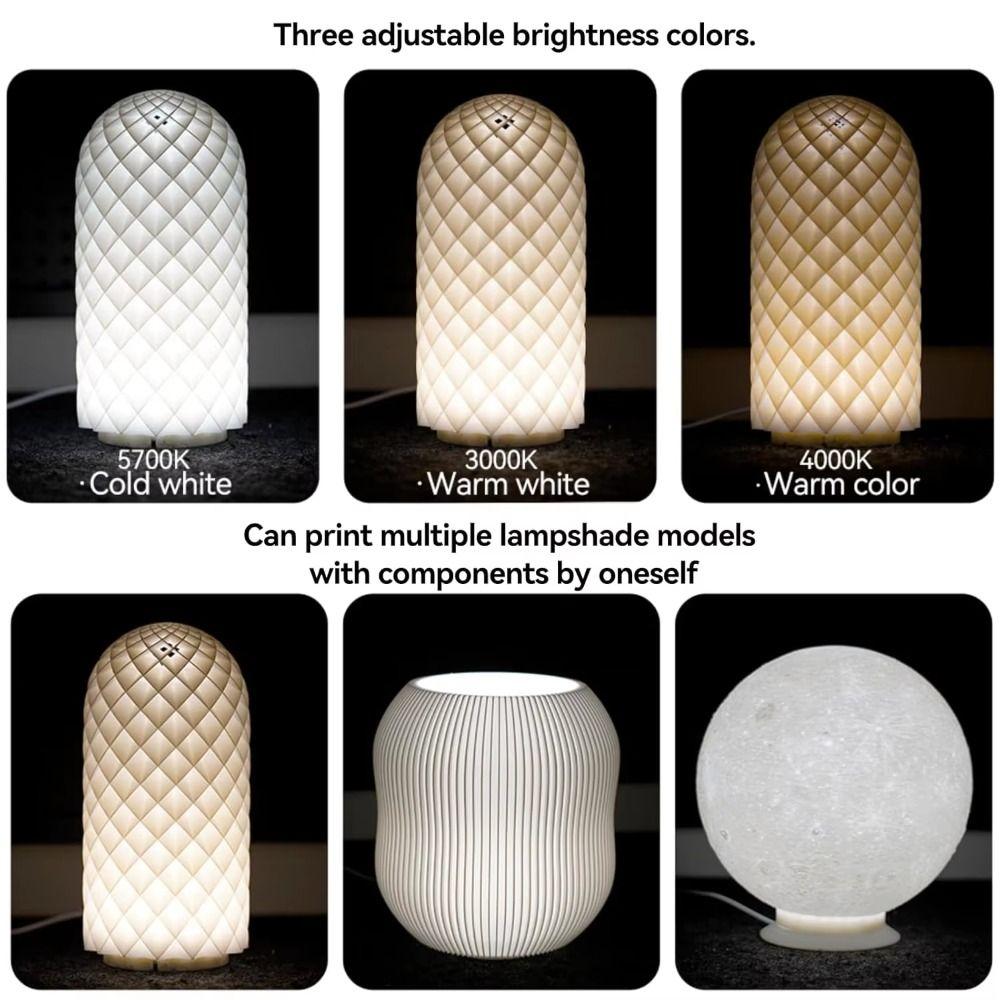 3 Color Temperature Puck Light Set 5V USB Light Kit DIY Lamp Parts  3D Printed Lamp Projects