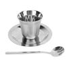 80ml Capacity Coffee Cup Set 304 Stainless Steel Double Wall Cup Insulated Coffee Cup  Cafe Setting