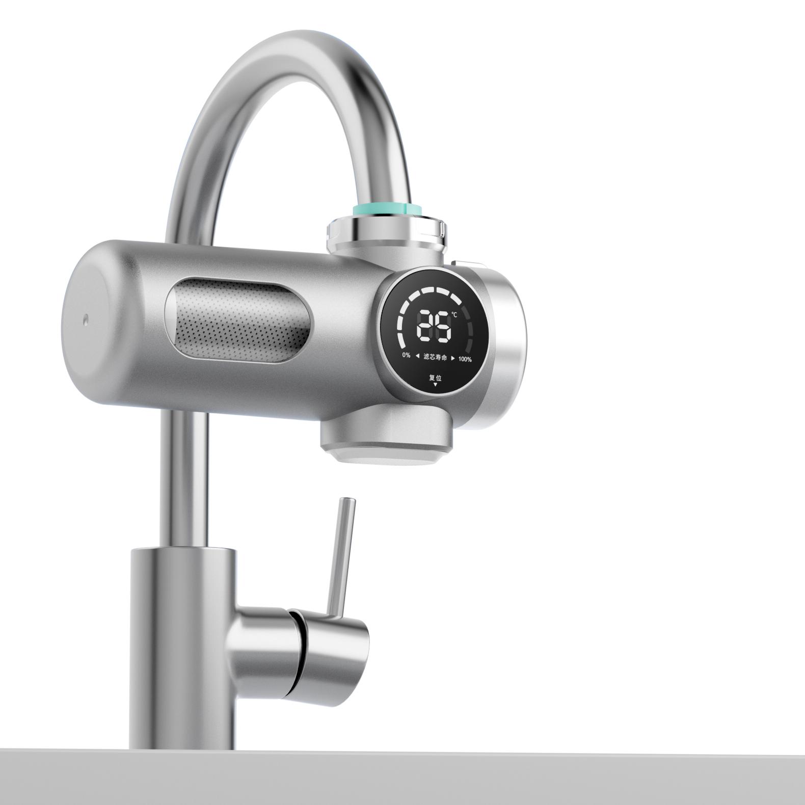 Activated Carbon Manual Faucet Mounted Water Purifier Removes Lead & Chlorine Household Kitchen Tap Filter for Healthy Drinking серебряный