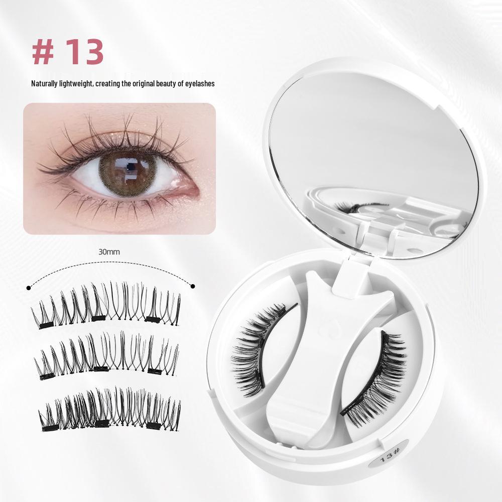 Magnetická sada umělých řas se třemi magnety bez lepidla s evropským a americkým stylingem