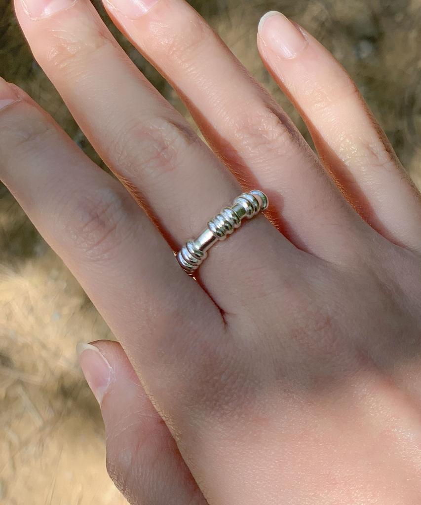 Ound Rope Twist Silver Ring (Type A)