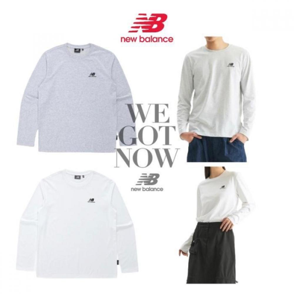 

New Balance Unisex Small Logo Basic Long Sleeve Tee white/105(XL)