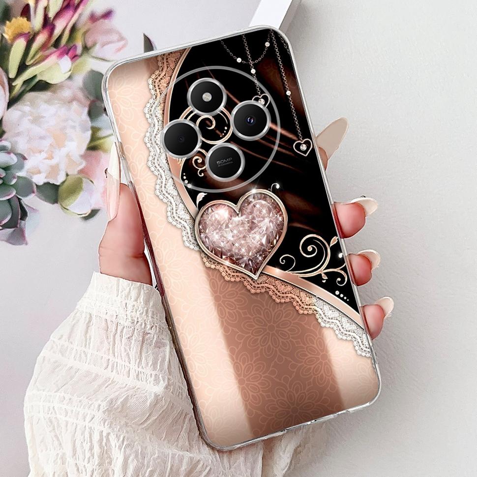 

For Xiaomi Redmi 14C Casing Fashion Heart Cat Cover 6.88 Soft TPU Phone Protective Shell For Xiaomi Redmi 14R 14C Cases Coque Xiaomi Redmi 14R