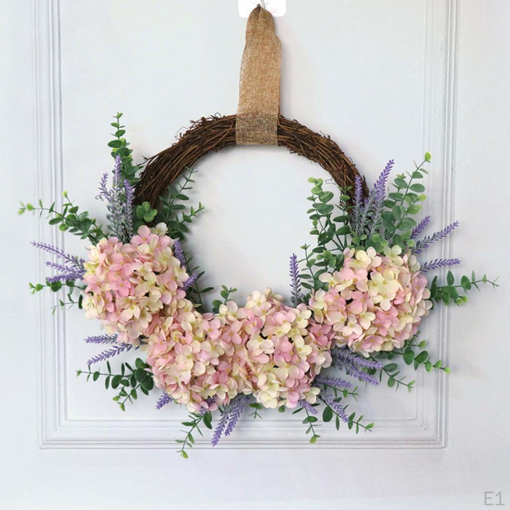Artificial Front Door Eucalyptus Flower Wreath Spring Wedding Party Decor