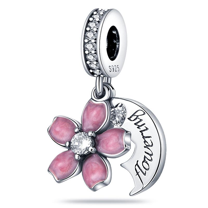 New Copper Exquisite Butterfly Flower Collection Charm Beads For Original 3Mm Bracelet Women Diy Jewelry Gift