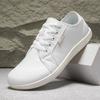 Men's Barefoot Shoes Fashion Wider Leather Casual Shoes Comfortable Walking Flats Luxury Men's Sneakers Large Size48 Male Shoes