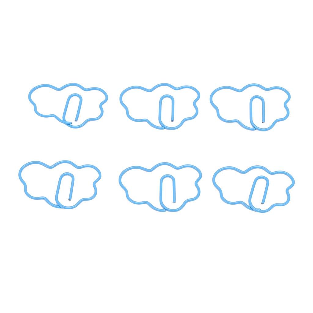 100 Pcs   Shaped Paper Clips Cute Fun Decorative Iron Bookmarks Planner Clips with Transparent Box for Study Work