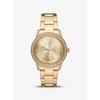 Oversized Tibby Pavé Gold-Tone Watch MK6927
