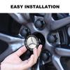 4Pcs Car Wheel Center Hub Cap 56mm Emblem Decal Wheel Sticker for Mercedes Benz AMG W108 B/C Class C200L GLC GLE CLA W205 W204