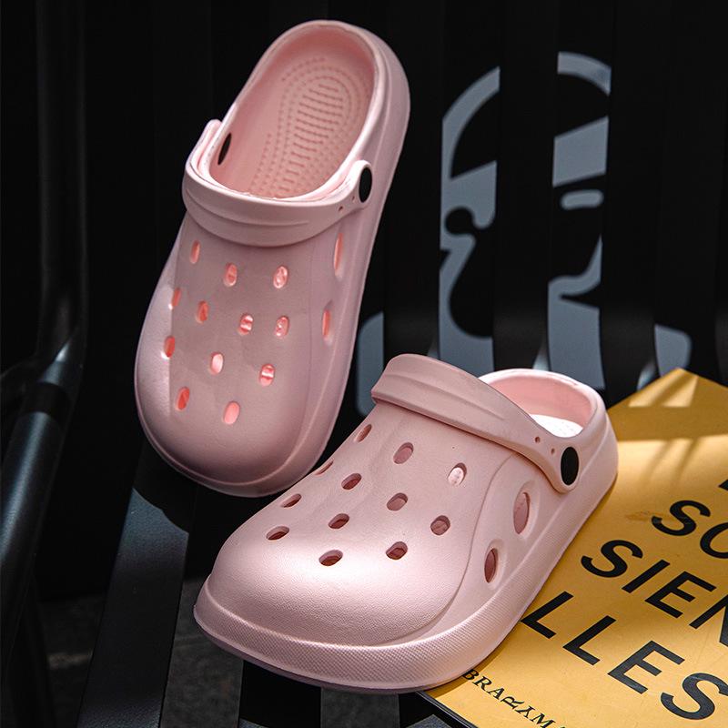 Women's Summer 2024 Non-slip Odor-resistant EVA Closed-toe Beach Half Slippers