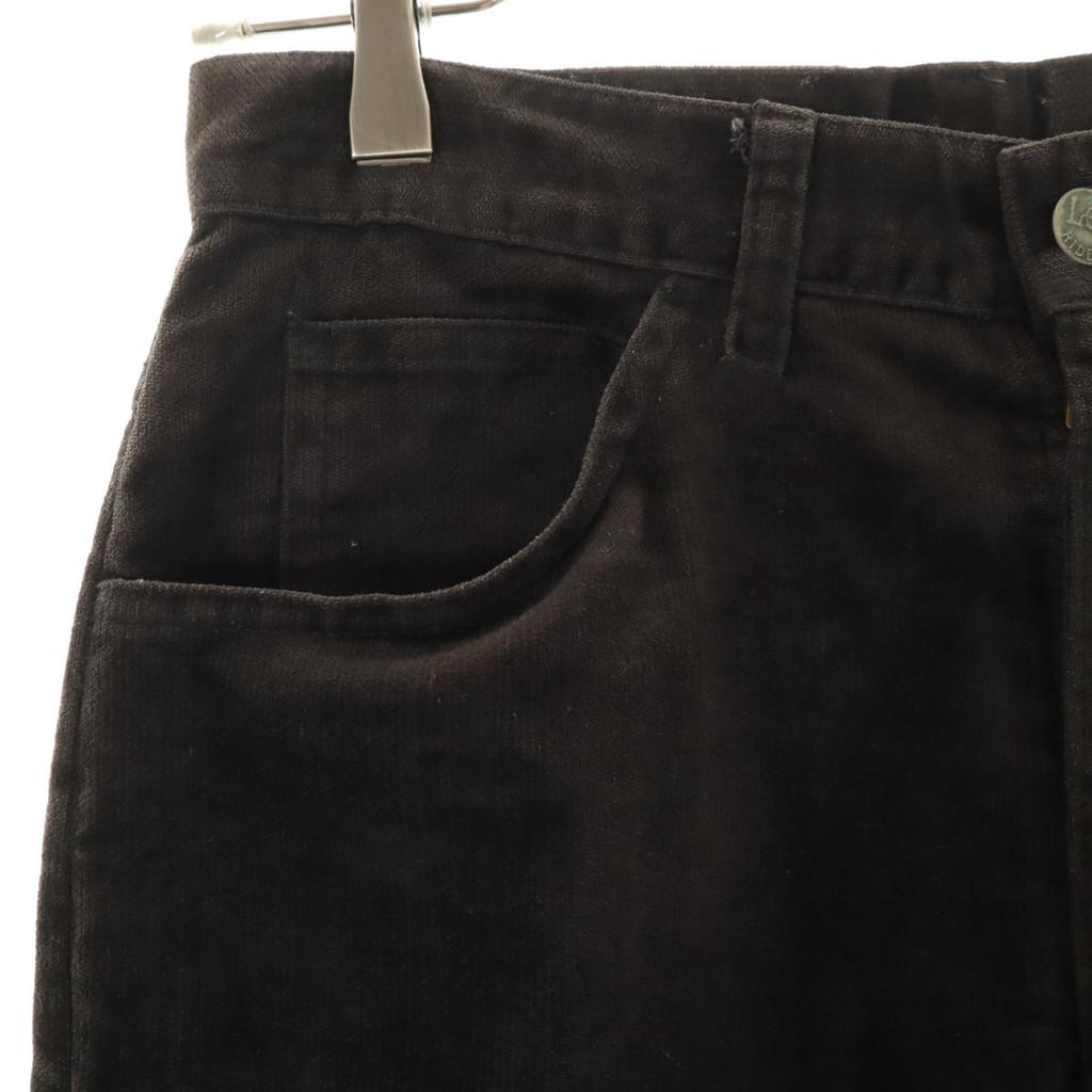 Lee 80s Vintage 42 Talon Made In USA Velor Pants W29 Dark Brown Men's Used