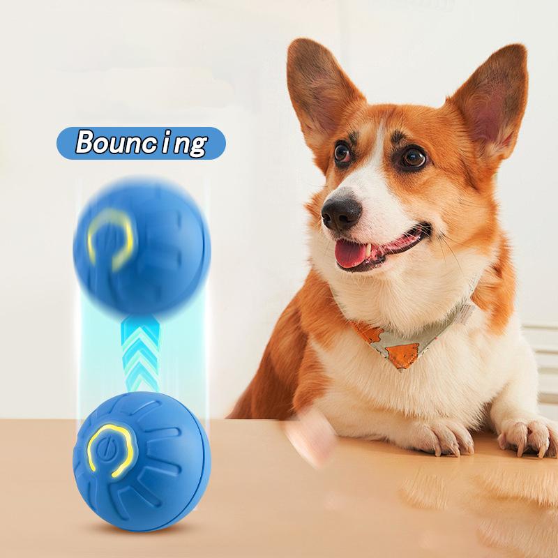 Cat Interactive Bouncing Ball Smart Cat Toys USB Automatic Rolling Magic Ball Electronic Cat Dog Toy Cat Game Accessories