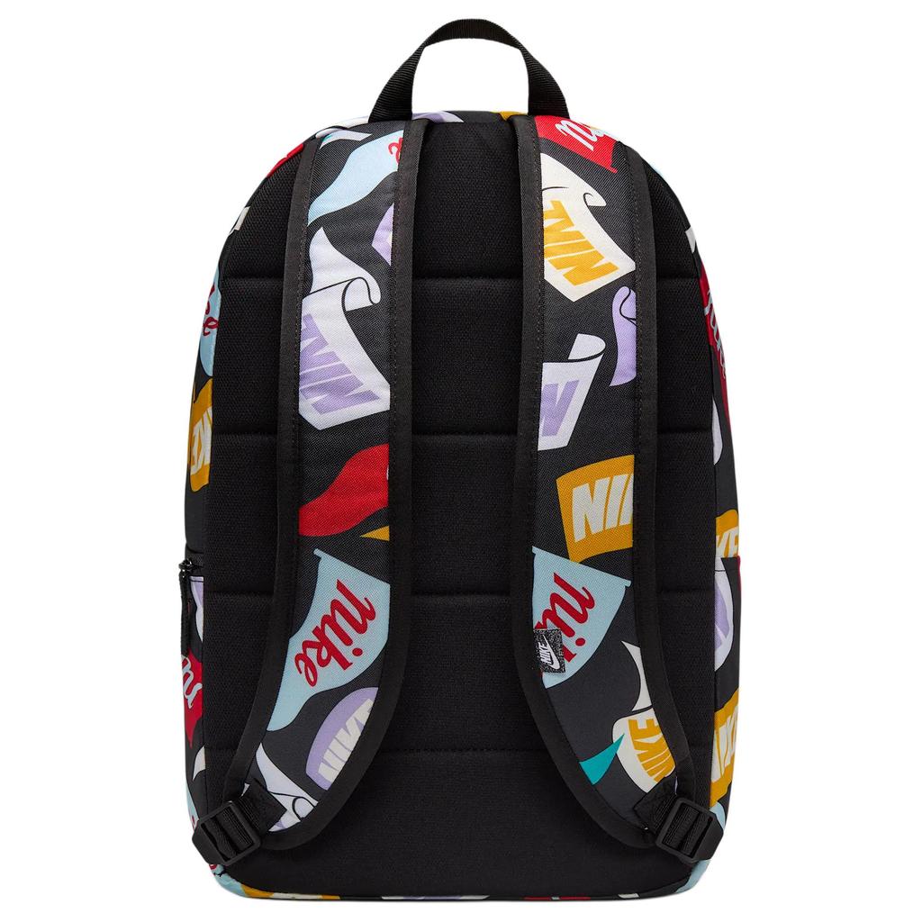 Nike Heritage Polyester Backpack Regular Unisex Black & Multicolor Casual HJ8322-010