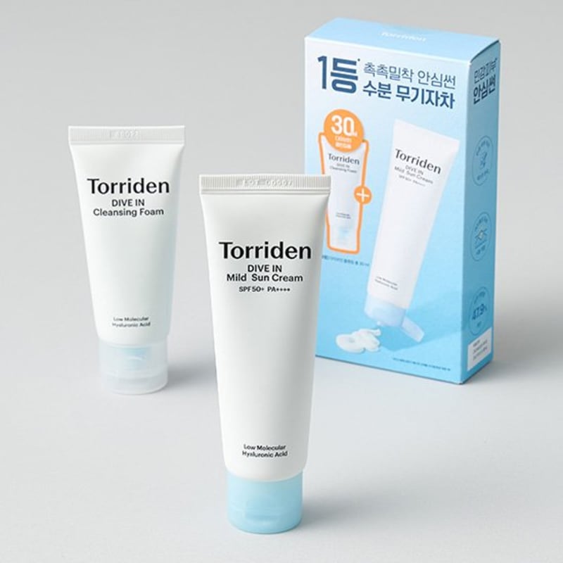 [Torridon] Dive-in Mujijacha Mild Sunscreen 50ml Planning Set (Sunscreen 50ml + Foam 30ml)