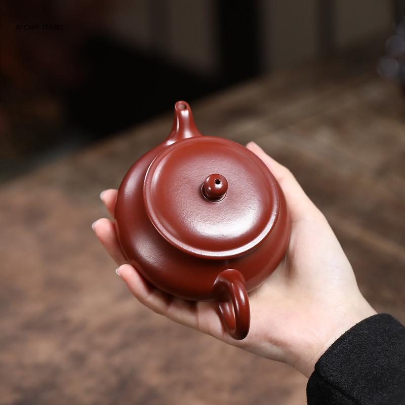 180ml Yixing Purple Clay Teapots Tradition Handmade Tea Pot Beauty Tea Infuser Kettle Chinese Zisha Teaware Tea Ceremony Gifts