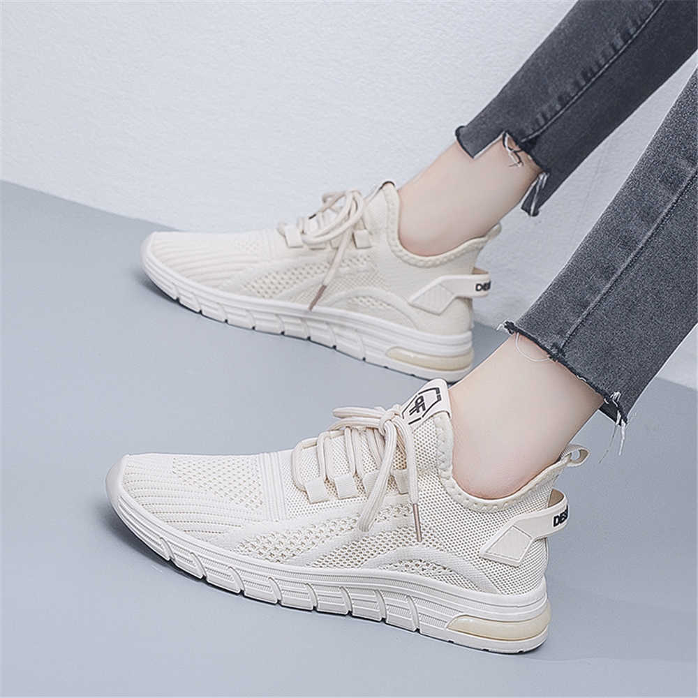 Fashion Beige Size 38 Women's Shoes Size 41 Vulcanize Spring Boots For Women Sneakers Ladies White Sport Temis Collection Tenid