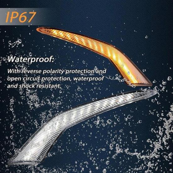 LED Daytime Running Fog Lights DRL For 2020-2024 Toyota Corolla L LE XLE RH & LH