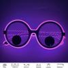Runder Rahmen Leuchtende Brille Rotierende Augäpfel Partybrille Anime Neuheitsbrille Halloween Party
