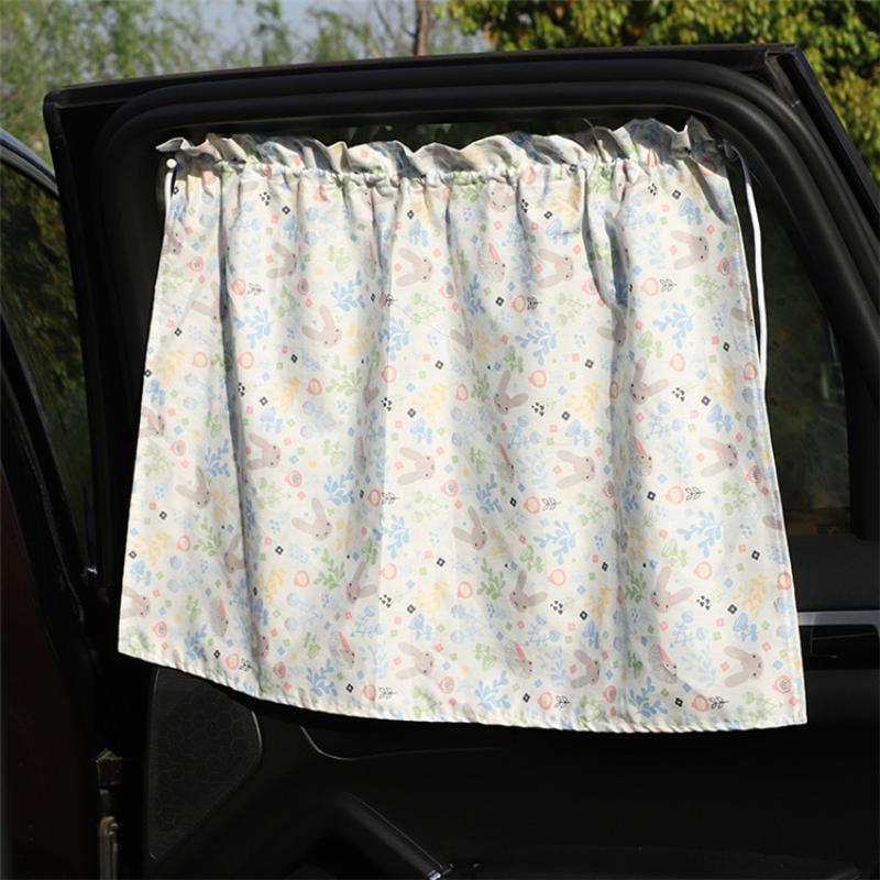 Suction Cup Curtain In The Car Window Sunshade Cover Cartoon Universal Side Window Sunshade Uv Protection For Kid Baby Children