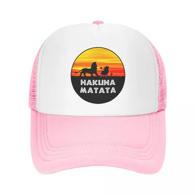 Classic Hakuna Matata Baseball Cap Unisex Women Adjustable Funny Timon Pumba Trucker Hat Sun Protection Snapback Caps