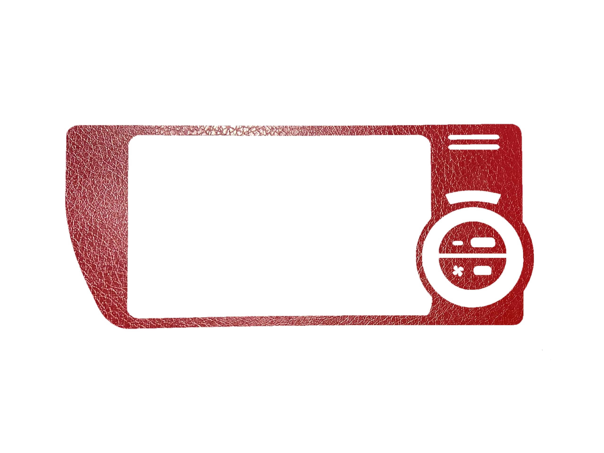 

IDT 200 Series Hiace Air Conditioner Panel Sheet Sticker Interior Custom with Mini Waste (Leather Red) красный