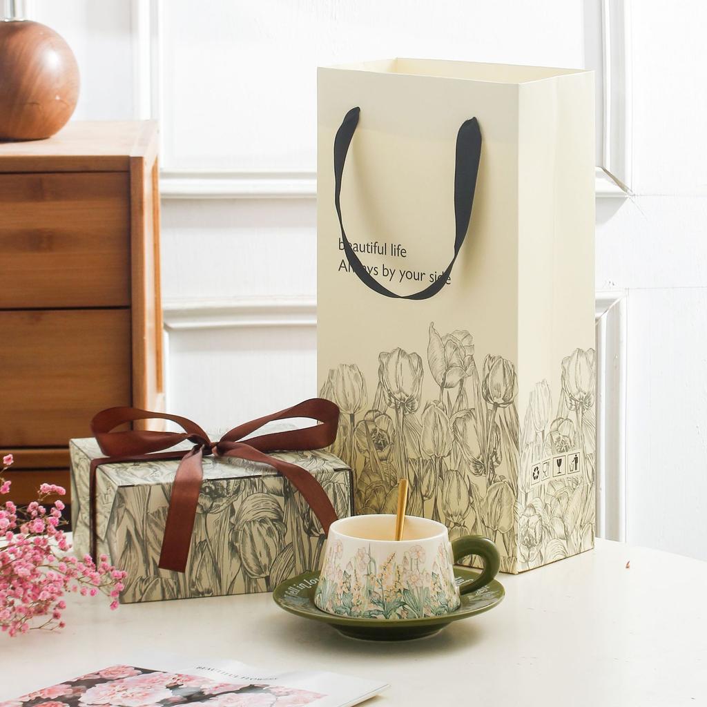 Coffee Cup Saucer, High-End Exquisite Couple Pair Of Cups, Wedding And Newlywed Gift Set