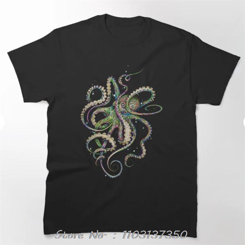 Abstract Colorful Octopus Graphic T-shirt XXXXL