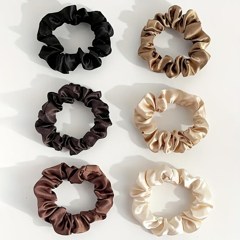 5-piece set of simple solid color satin headband, gentle and non damaging to hair, suitable for daily wear or activity use