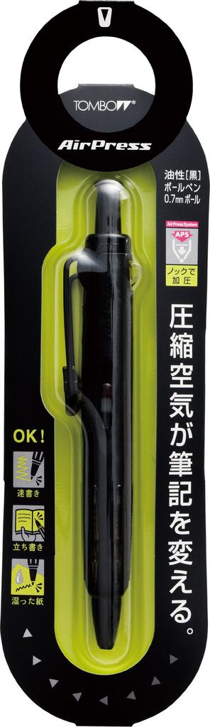 Tombow Air Press 12 Full Black Ballpoint Pen BC-AP12 (5-Pack)