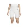 Nike Sportswear Tech Fleece Logo Print Slim High-Waisted Cycling Pants Women bottoms White FN2521-013