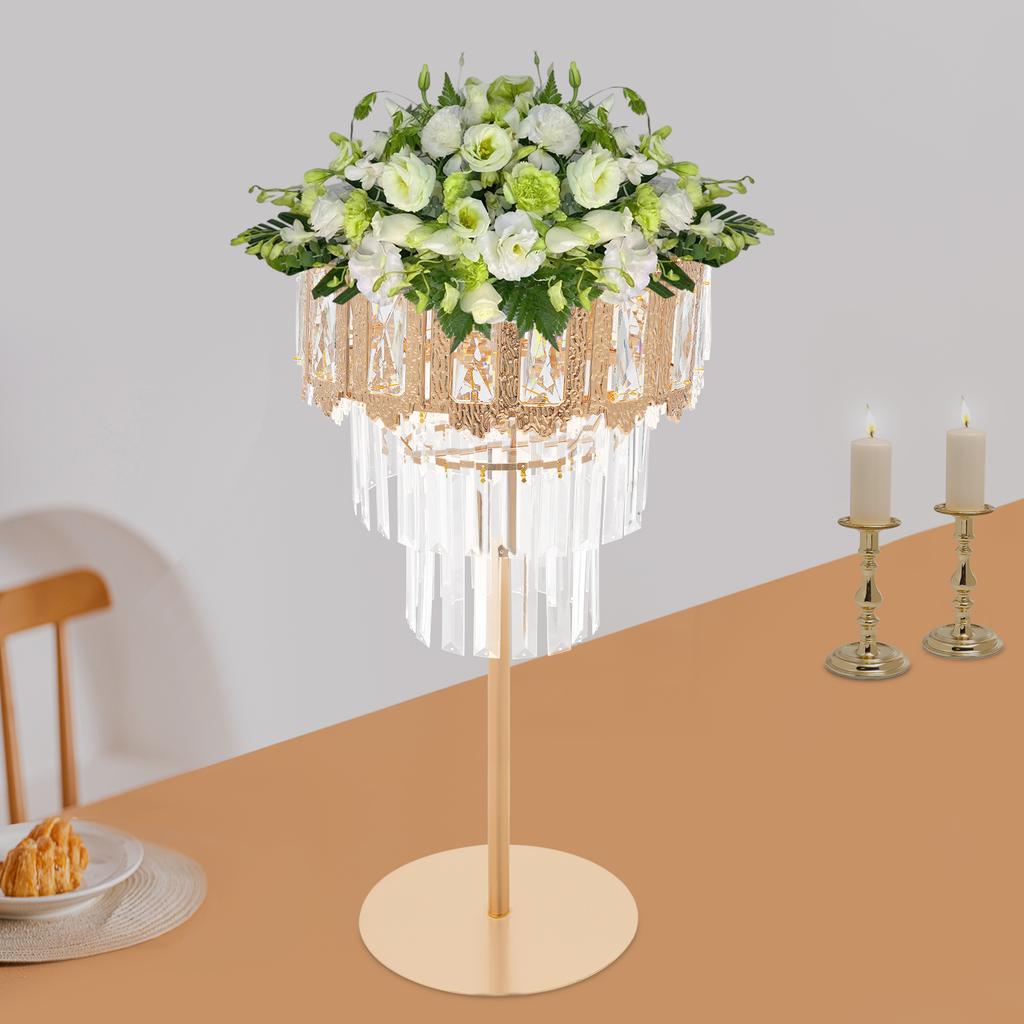 Modern Flower Stand Centerpiece, Elegant Floral Display Holder for Wedding Party Decor, Supports 6.61 Lbs, Durable Tabletop Vase