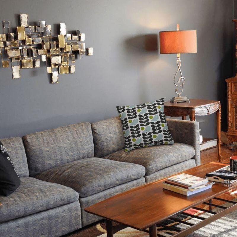 Custom Early Bird Granite Cushion Cover 40x40cm Orla Kiely Floral Velvet Cute Pillow Case Home Decoration