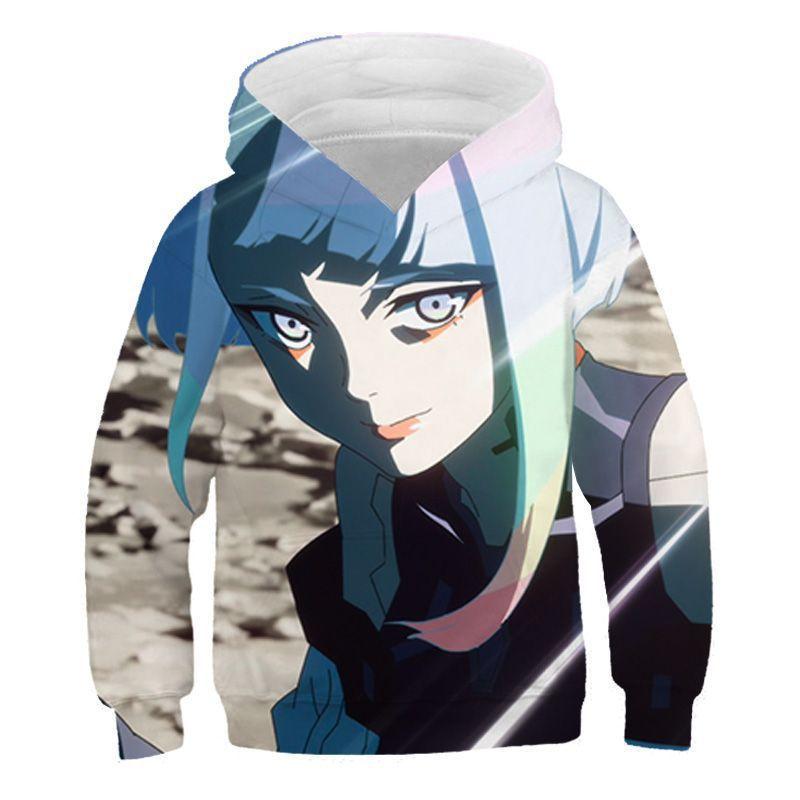 Cyberpunk Cyberpunk, Edge Walker Children's Hooded Sweater 3D Digital Printing Children's Jacket Men