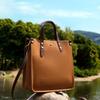 Fashion Leather Vertical Tote Bag Handbag First Layer Cowhide Commuter Shoulder Bag Briefcase Women'S Soft Leather Messenger Bag