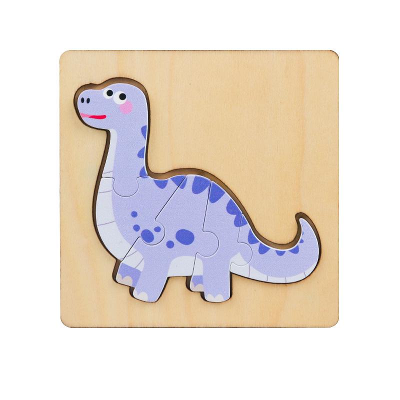 Wooden 3D Geometric Puzzle for Toddlers: Early Education Toy for Ages 1-3